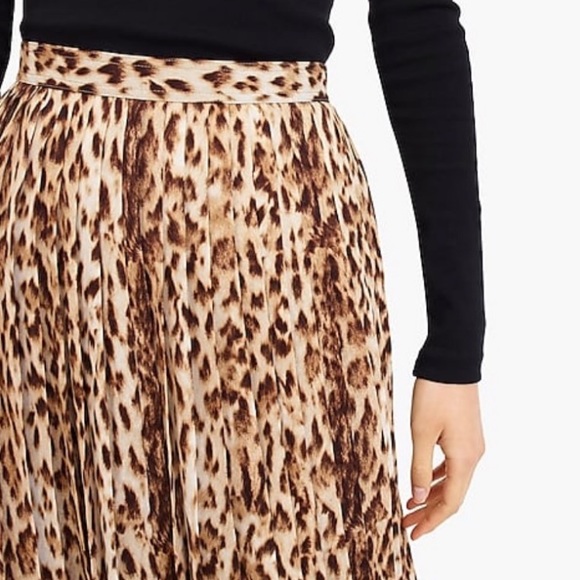 leopard skirt j crew